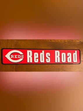 VTG 2001 Cincinnati Reds Road MLB Plastic Street Sign